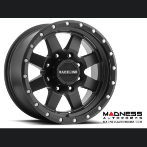 Jeep Custom Wheels (1) - Raceline - 935B - 18"x9" - Defender Black 